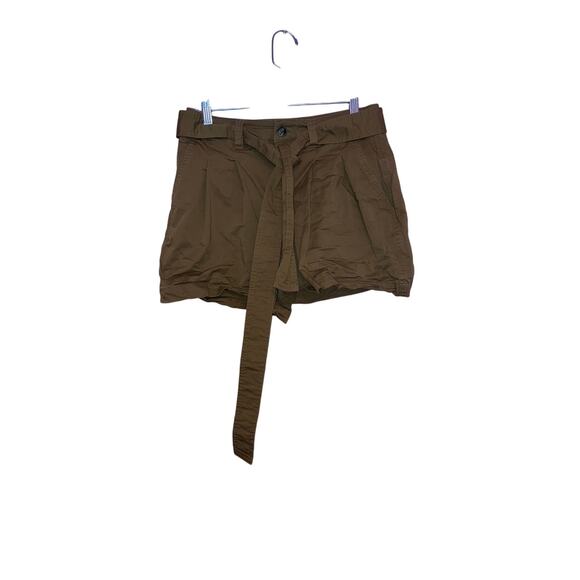 A New Day brown stretch shorts with a belt size 4 - Picture 1 of 4